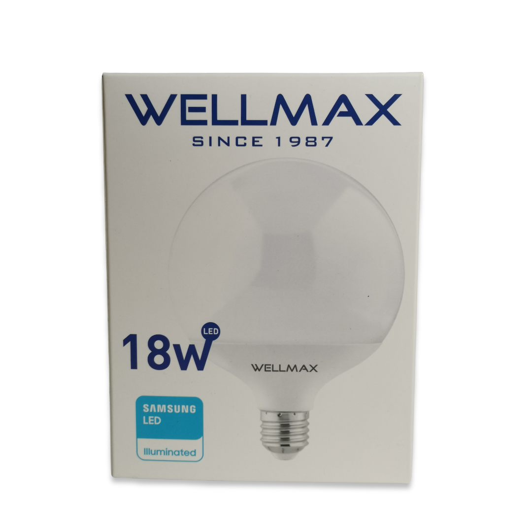 Ampolleta Wellmax Led Globo G120 18w Luz Fria