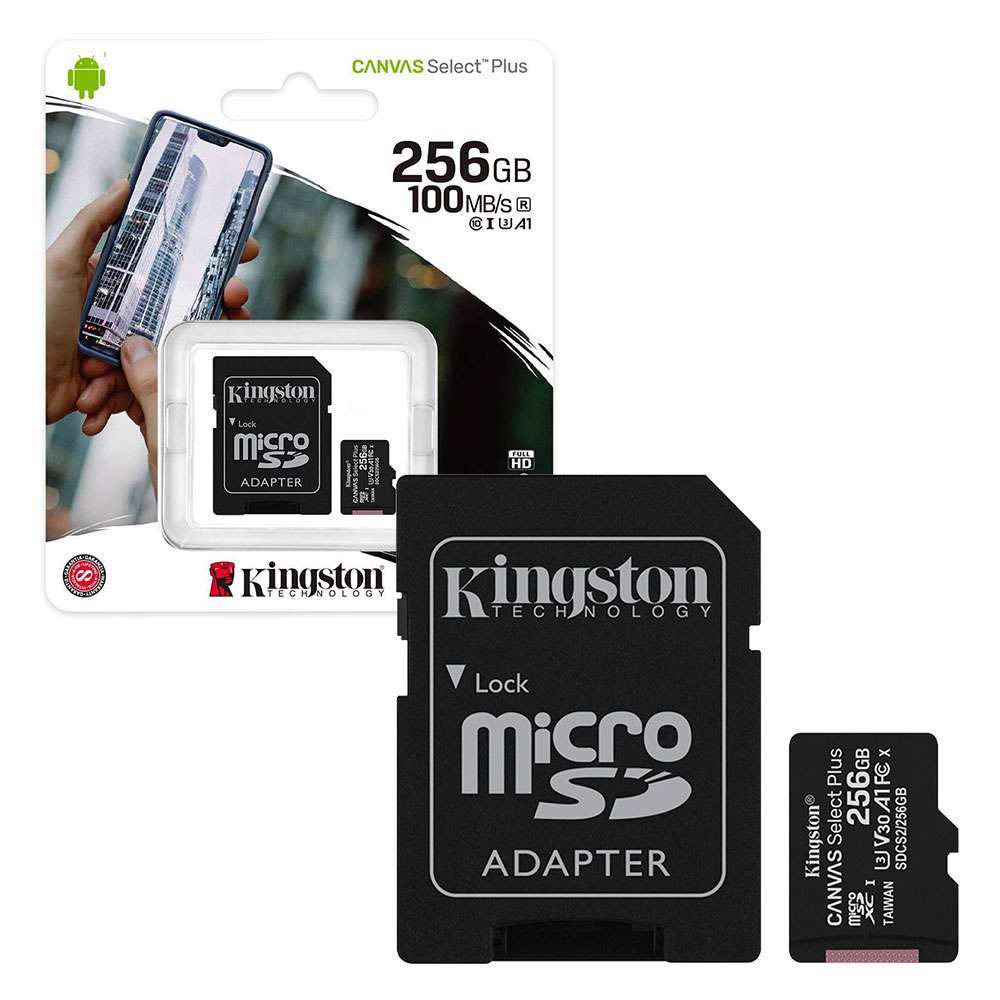 Memoria 256GB micro SDXC (100MB/s) UHS-I U3 V30 A1 Canvas Select Plus