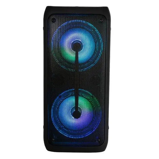 Parlante Karaoke Monster Audio 849BK TWS Bluetooth LED Multicolor Negro