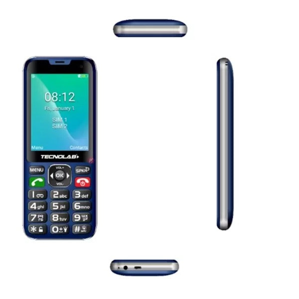Celular Senior Phone 4G Tl487 Blue Tecnolab