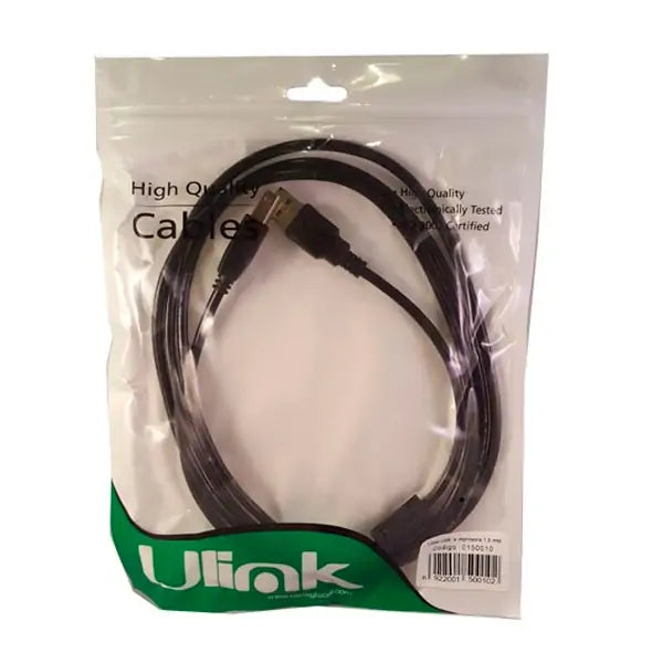 Cable USB 2.0 A-B para impresora 1,8 m Ulink