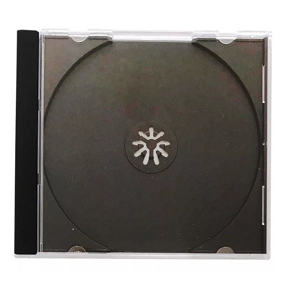 Caja CD Negra Simple Acrilico 10mm  (unidad)