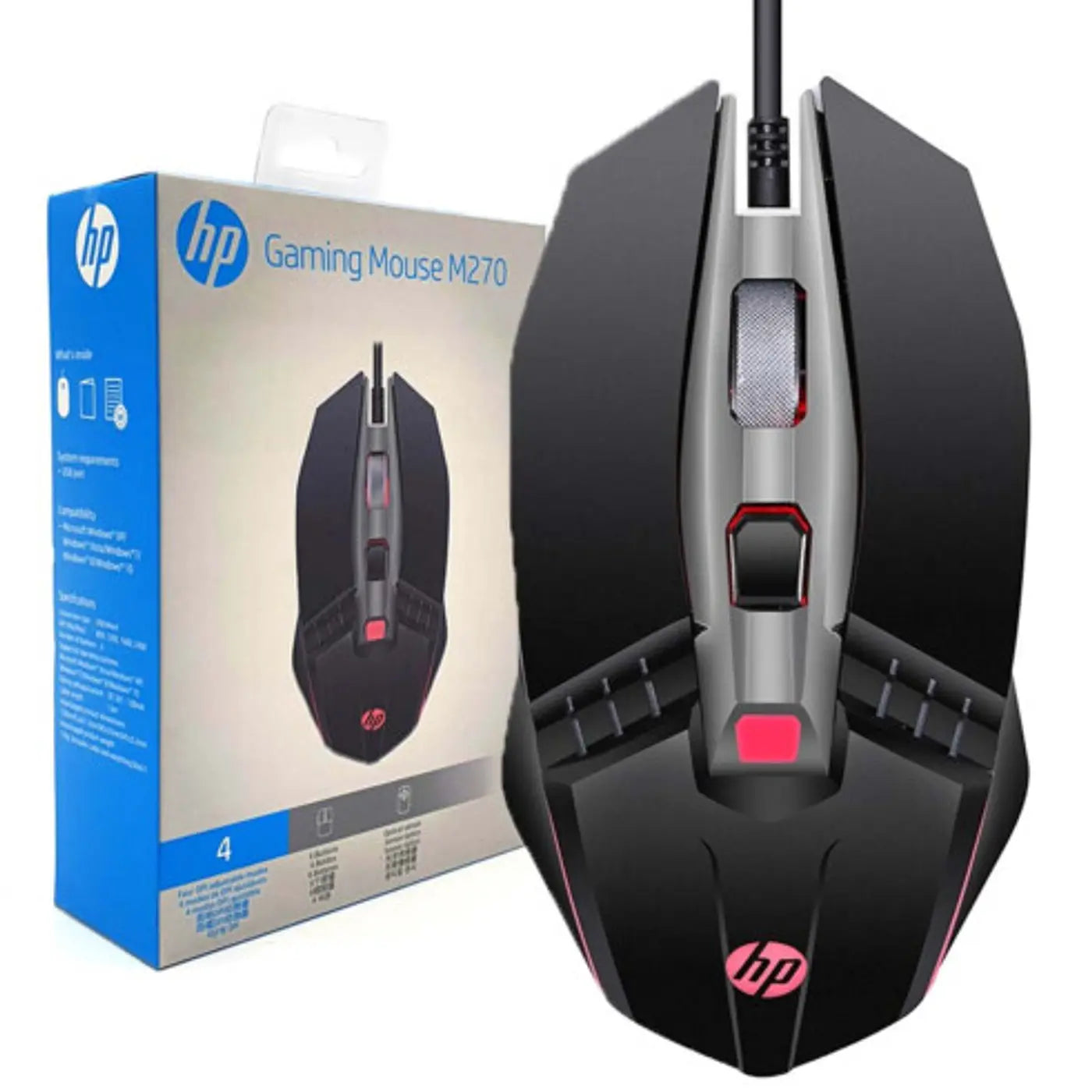 Mouse Gamer M270 Color Metal HP