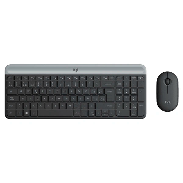 Combo Logitech MK470 Graphite Teclado (Es) + Mouse Wireless