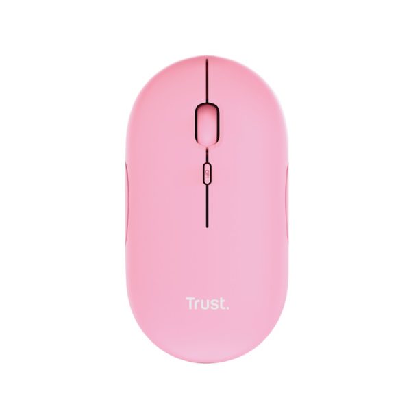 Mouse Trust Puck  WRL-BT Recargable PINK