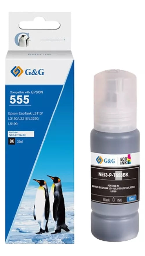 Tinta  Alternativa ECOTANK T555 PBK G&G