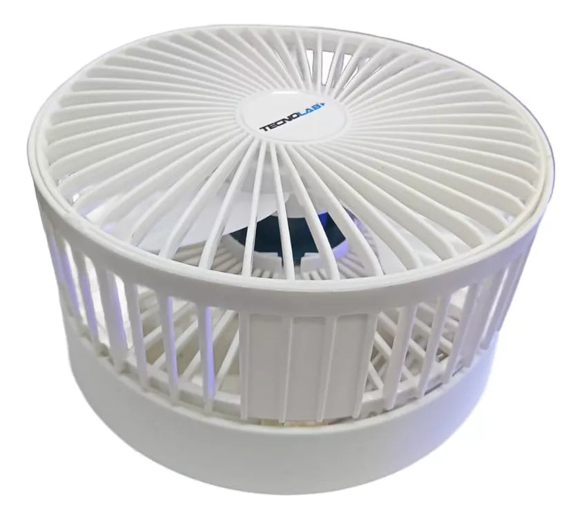 Ventilador Plegable Usb De Escritorio Blanco Tecnolab