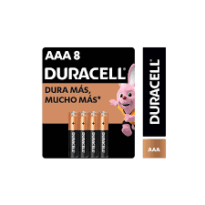 Pilas Alcalinas Duracell AAA 8