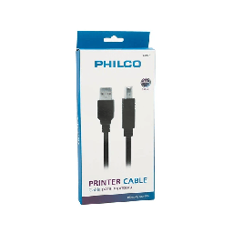 Cable PHILCO USB a Impresora, 1.80 Metros