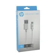 HP Cable USB-C a USB-A 1mts 3A Carga Rápida y Datos 480 Mbps Blanco