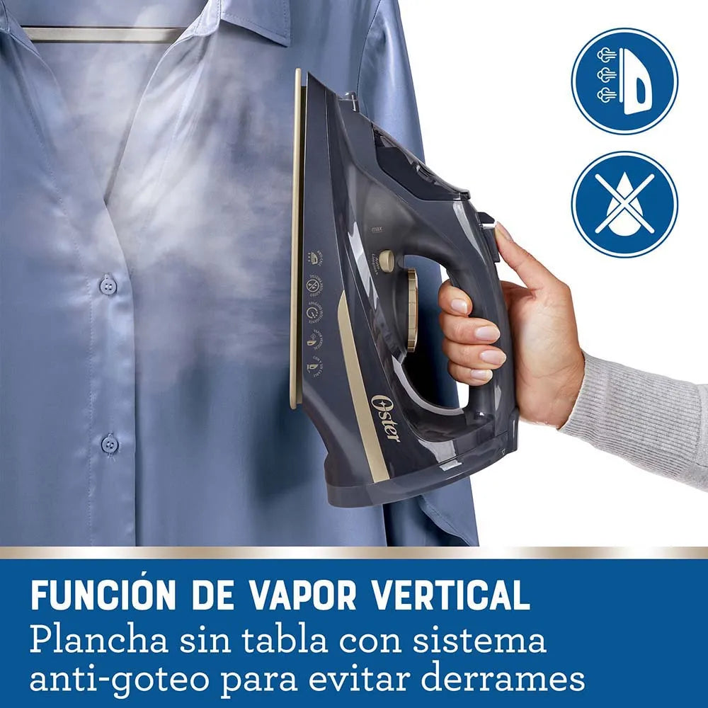 Plancha de vapor inalámbrica Oster® 2 en 1 con suela de cerámica GCSTCC5000