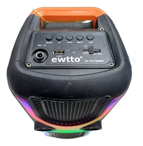 Radio Ewtto ET-P4136mb FM/ USB / TF/ BT Recargable TWS