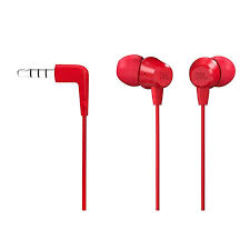 Audifonos JBL C50HI In ear con cable manos libres Rojo