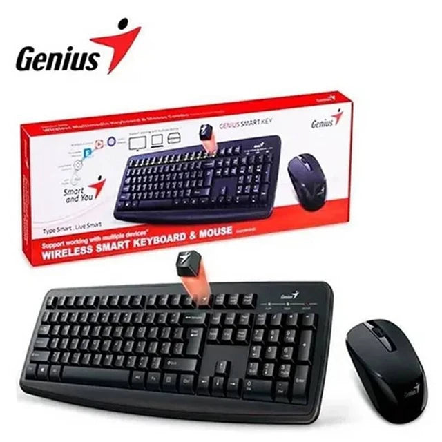 Combo Teclado + Mouse Smart KM-8100 2.4 GHz Wireless Negro