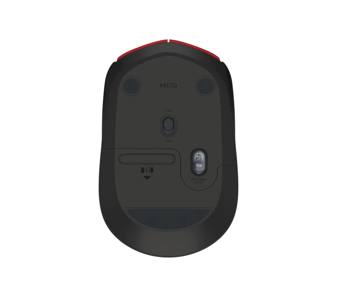 Mouse Inalámbrico Logitech M170 Rojo/Negro