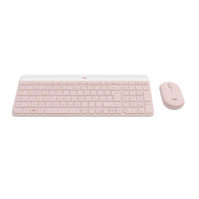 Combo Teclado y Mouse Inalámbrico MK470 Pink Logitech