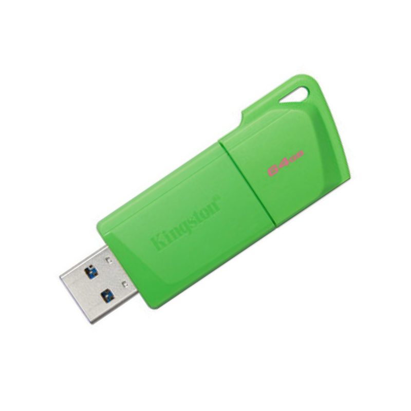 Pendrive Kingston Unidad Flash DataTraveler Exodia 64GB Green, USB 3.2