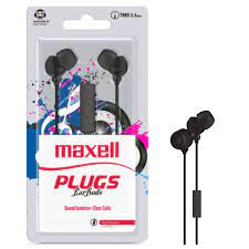 Audifonos Maxell Plugs Ear Buds In-Mic Negro