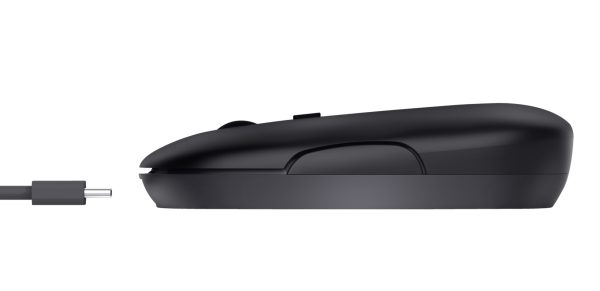 Mouse Trust Puck  WRL-BT Recargable Black