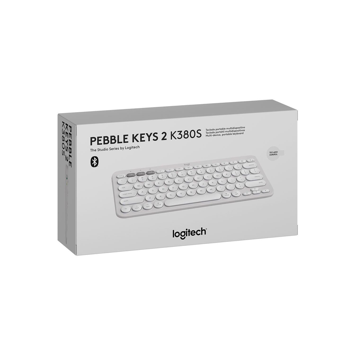 Teclado Bluetooth Pebble Keys 2 K380S White Logitech