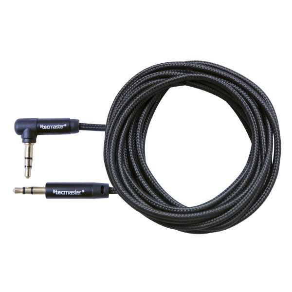 Cable Auxiliar 3.5 En 90° Black Tecmaster