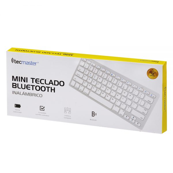 Teclado Bluetooth Silver Tecmaster