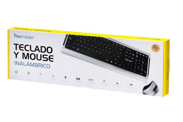 Kit Teclado + Mouse Inalámbrico TM-CMT-LD100 Tecmaster