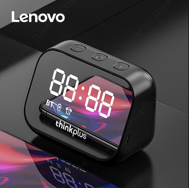Parlante Bluetooth Lenovo TS13 Reloj Despertador Digital Black