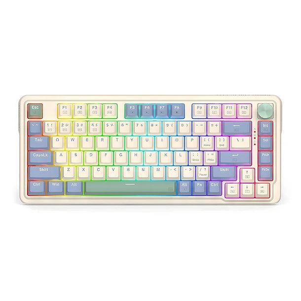 Teclado Mecánico Redragon Ucal PRO K673 RGB inalámbrico Beige Sw Red