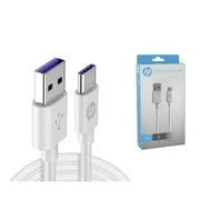 HP Cable USB-C a USB-A 1mts 3A Carga Rápida y Datos 480 Mbps Blanco