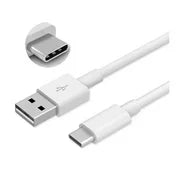 HP Cable USB-C a USB-A 1mts 3A Carga Rápida y Datos 480 Mbps Blanco