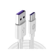 HP Cable USB-C a USB-A 1mts 3A Carga Rápida y Datos 480 Mbps Blanco