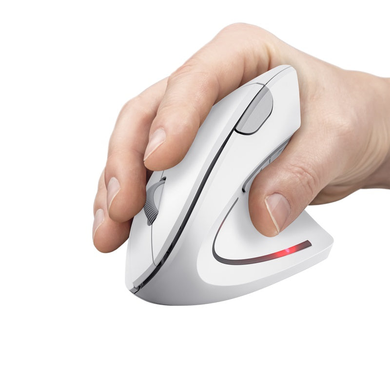 Mouse Trust Inalámbrico Ergonómico Verto White