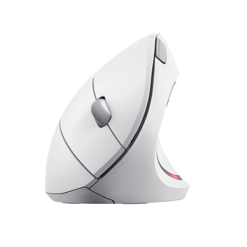 Mouse Trust Inalámbrico Ergonómico Verto White