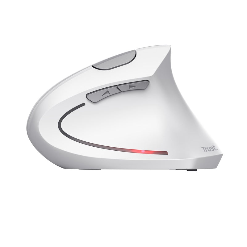 Mouse Trust Inalámbrico Ergonómico Verto White