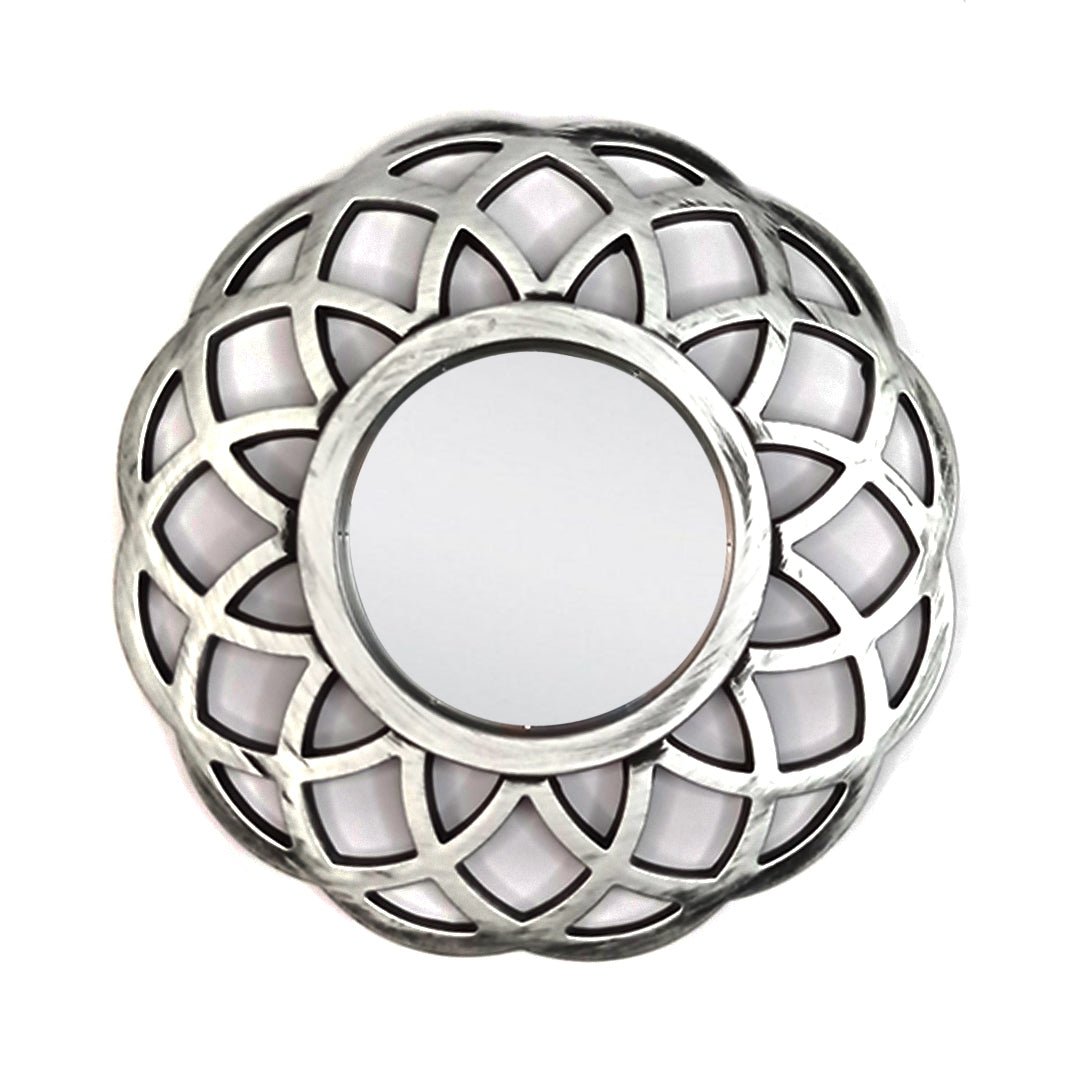 Espejo Decorativo Circular Diseño Mandala 26x26 CM