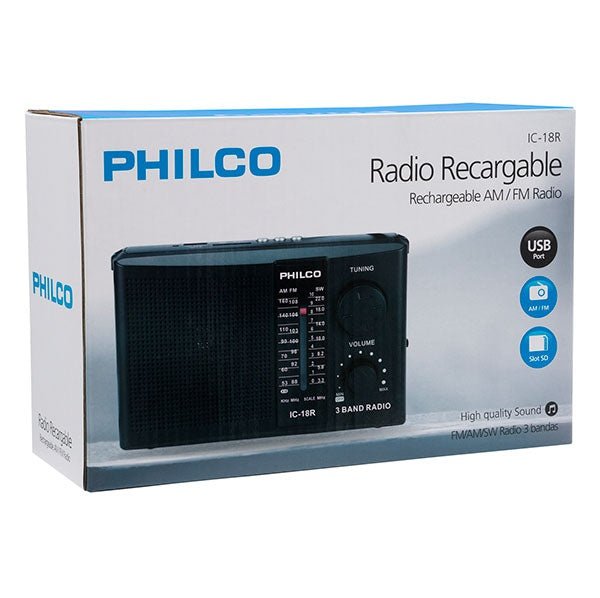 Radio Philco Ic 18-R Multibandas Recargable