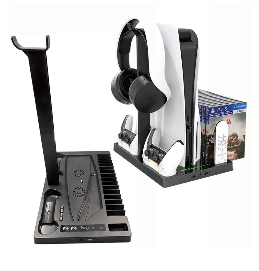 Base Carga PS5 Controles DualSense Enfriadora Multifuncional Soporte V – DA  Gamers Store